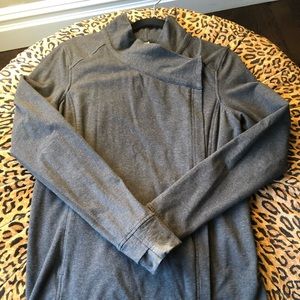 Lululemon heather grey cardigan  button jacket 8